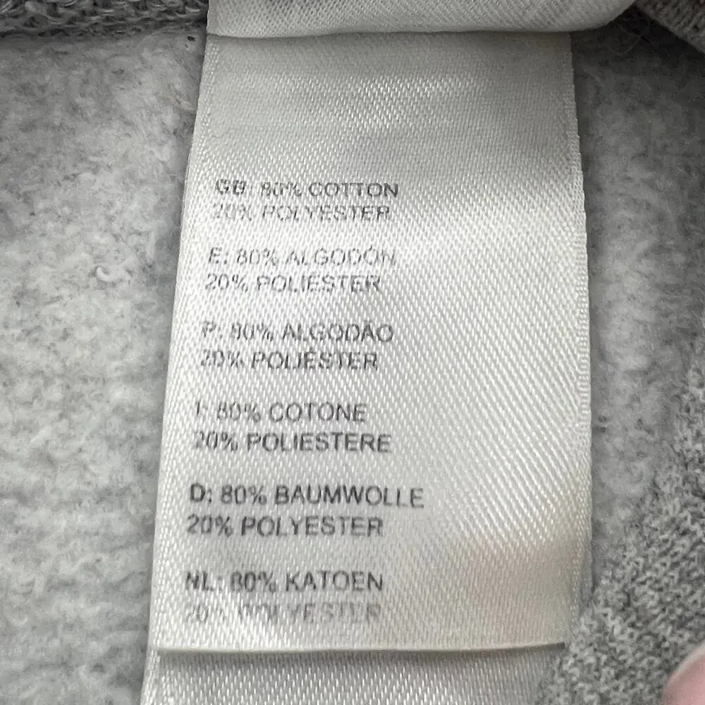 The North Face Mens Gray Half Dome Cotton Blend Hoodie Size Large Preowned